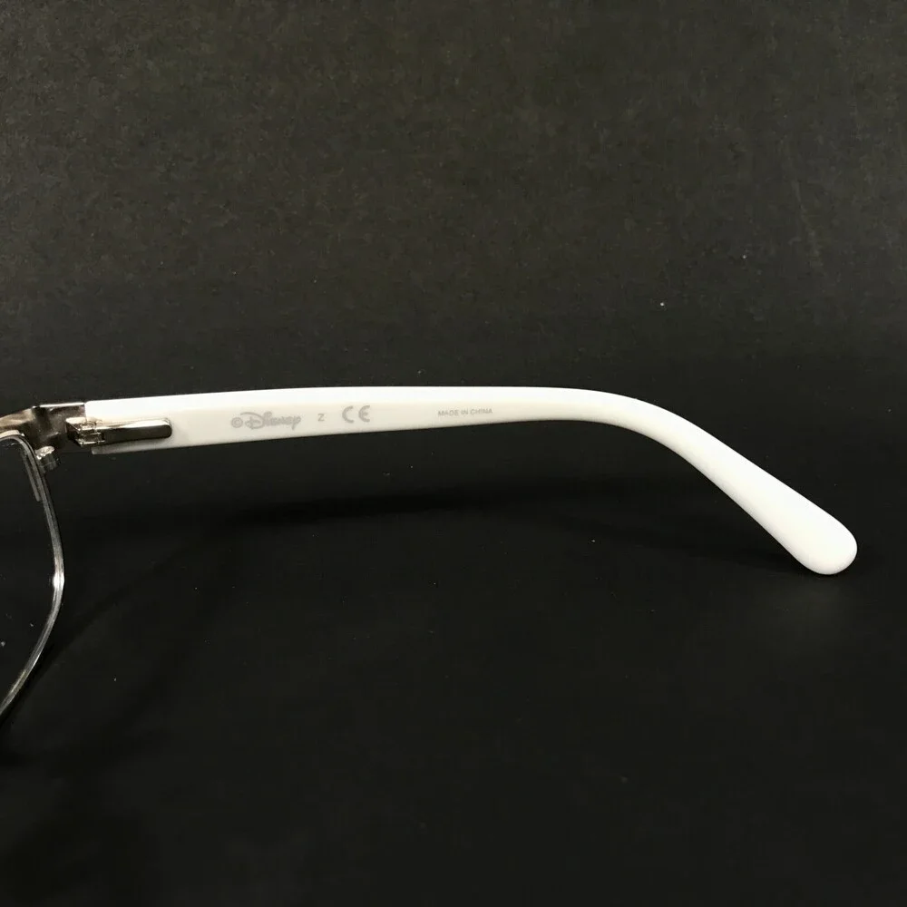 Disney Girls Eyeglasses Frames Kids 3E 1009 3176 White Pink Rose Gold 46-15-125